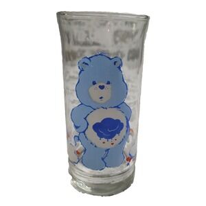 Vintage‎ Pizza Hut Limited Edition Collector 1983 Care Bears Grumpy Bear Glass
